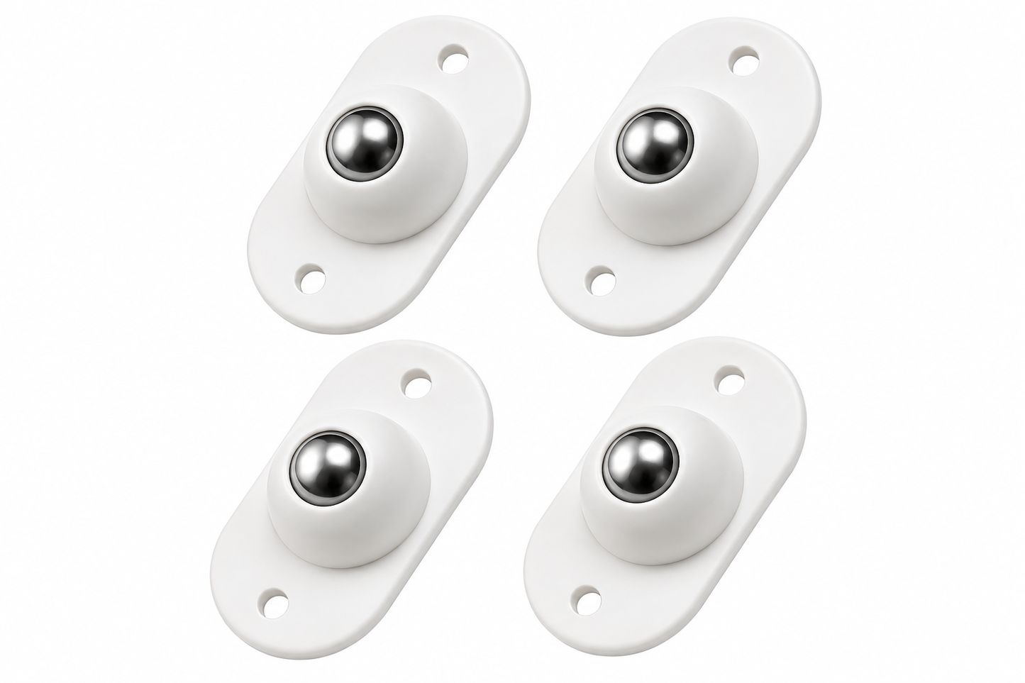 Self Adhesive Mini Swivel Caster Wheels (4 PCS) – 360° Rotating Universal Roller Wheels for Storage Boxes, Furniture, Dustbins & Plant Pots