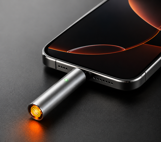 Electric Cigarette Lighter - Plug-in USB Pocket Portable Outdoor Mouth-Blow