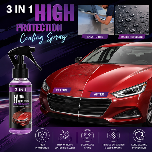 Hydrophobic Polish Nano Coating Agent Car Scratch Spray Cars Polishing for Motorcycles, Boats (Pack of 2)